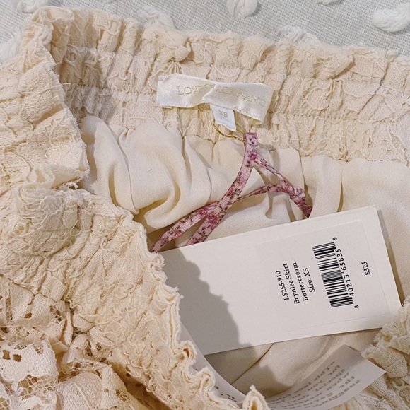 LoveShackFancy Brynlee Mini Skirt